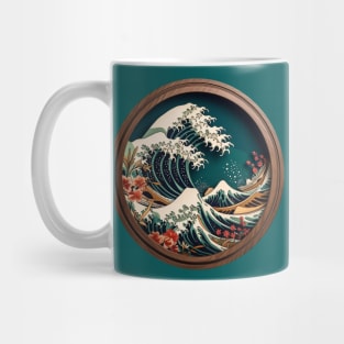 “Nami” - Japanese Framed Wave Mug